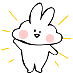 KAWAII Rabbit - Animated Stickers