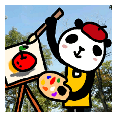 PANDA with colored letters