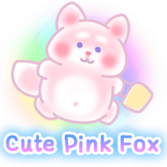 Cute Pink Chubby Fox