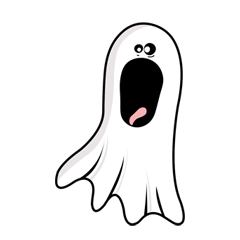 Boo! flying Ghost