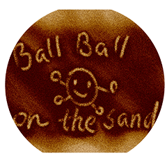 Ball Ball on the sand