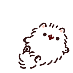 Pomeranian Mochi Animated Stickers