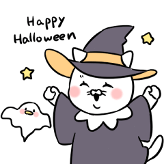 Fuku and Mame Halloween