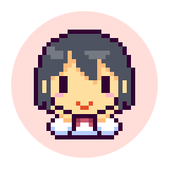 Pixel art schoolgirl