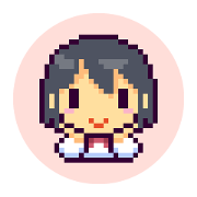 Pixel art schoolgirl