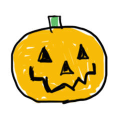 Halloween スタンプ 手描き風