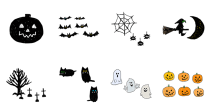 A nameless painter's Halloween Stickers