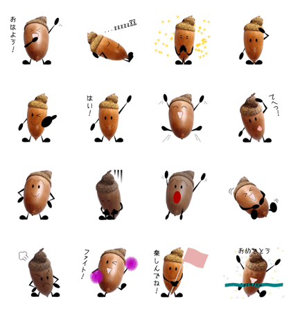 Acorn-chan of acorns