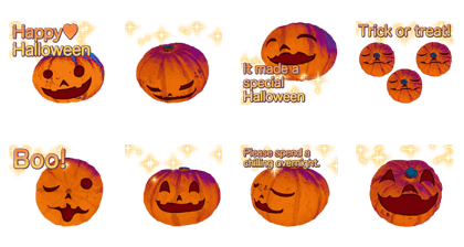 Lovely Halloween ~Cute Pumpkin~English