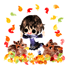 可愛い小人たち 秋のひととき Line スタンプ Line Store