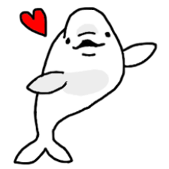Beluga stamp(White Dolphins)