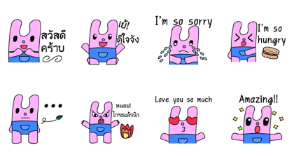 Rossie the pink Rabbit