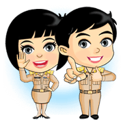 Num Fon & Kon Mek are Thai Officers V.2