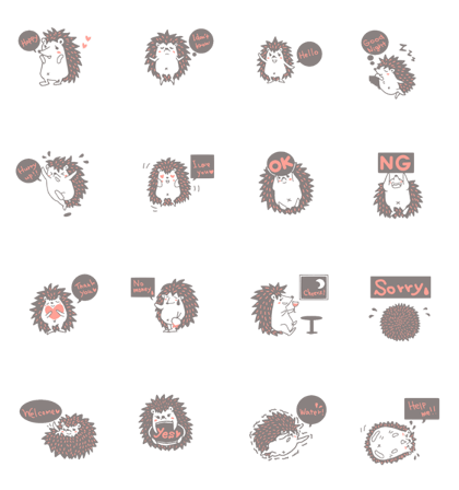 hedgehog Sticker 1