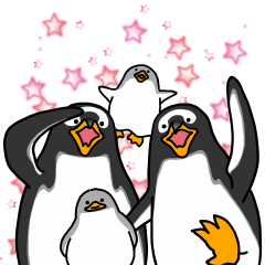 ペンギンスタンプ(ジェンツーペンギン3)