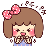 mococo's cute girl stamp