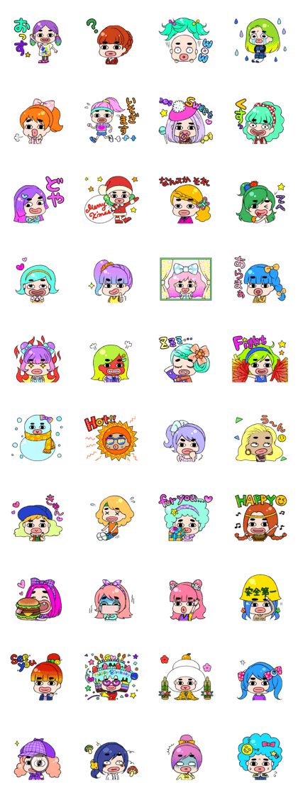 Happy color Girl