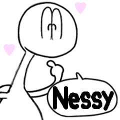 Animated Stickers of Nessy 1