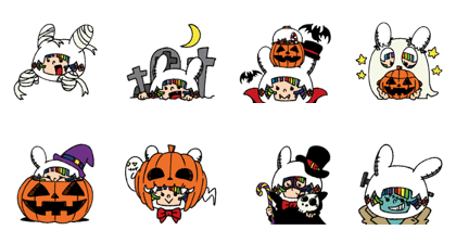 Halloween of cute girl