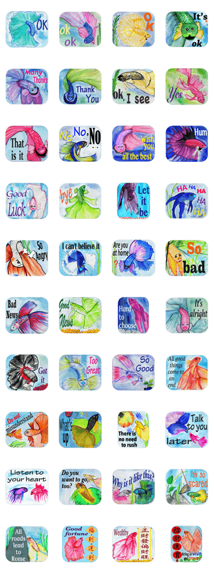 Fighting fish is longing for peace.(1W)