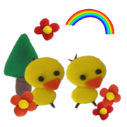 fluffy cute sticker