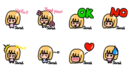 Sticker for Sarah