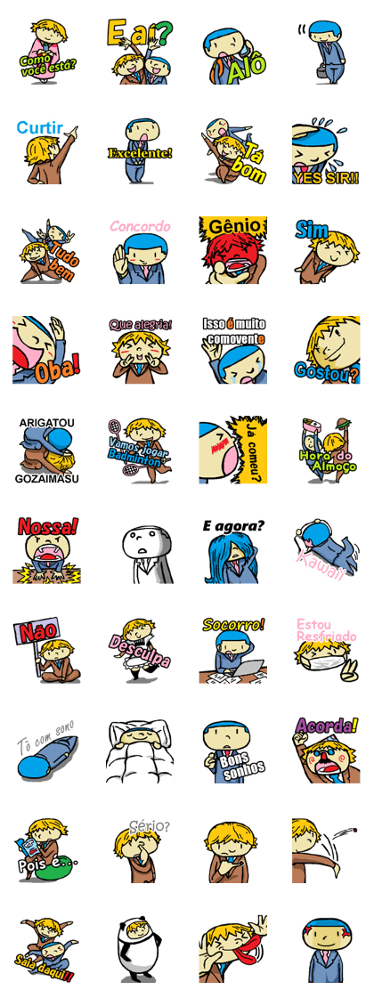 (Portuguese)Japanese-Businessman-Sticker
