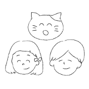 Boy,Girl&Cat