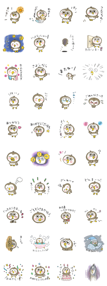 Little Owl Stiker