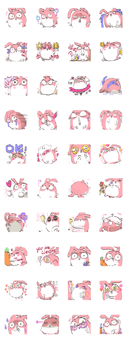 Green Tomato(Pink square rabbit)