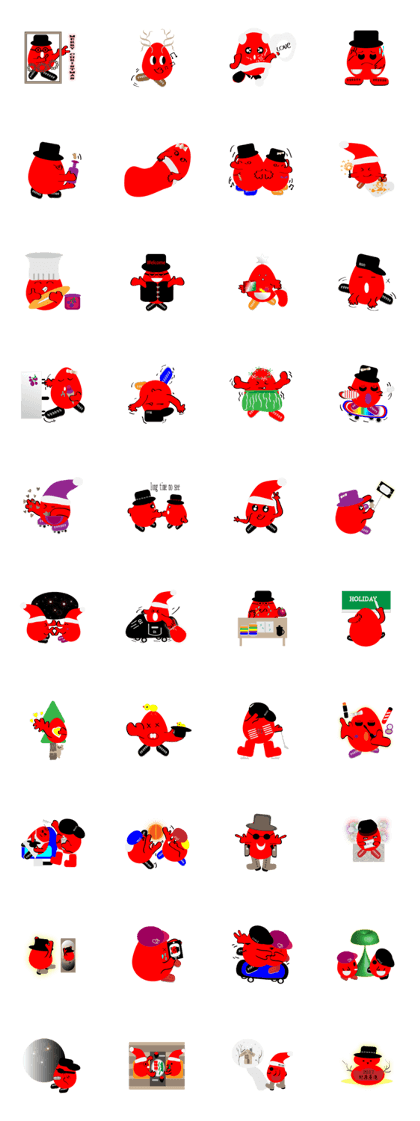 Red egg baby - Merry Christmas