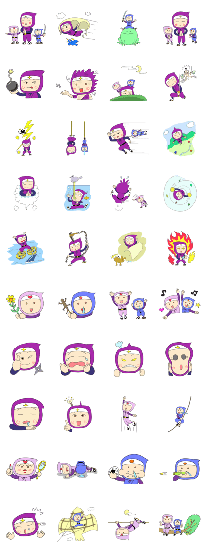 Funny Ninja Family