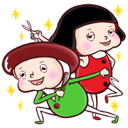 fairy of forest and ladybug