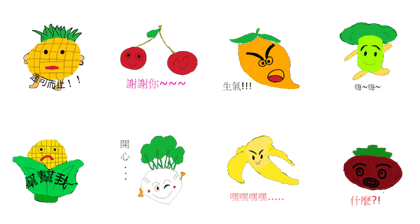 Fruits and vegetables mood