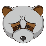 The raccoon bounces