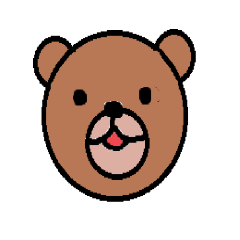 silent bear sticker