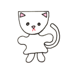 手人形のにゃんこ