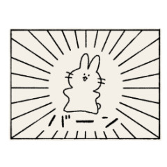 Usa-chan sticker for myself