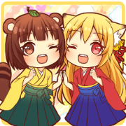 Tanuki & Fox girl