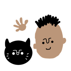 ALII & KING the black cat.