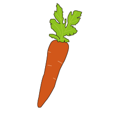 carrot carrot sticker