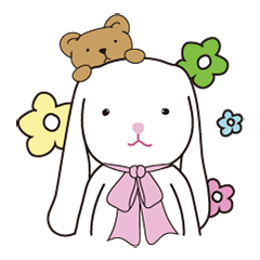 White rabbit and small Lu