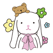 White rabbit and small Lu