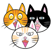 Colourful Cats