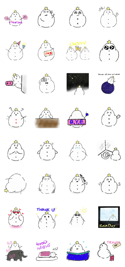 LOVE STAR SNOWMAN