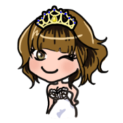 Lucky Sticker in Engish By CHIE SHIBATA