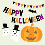 Happy Halloween Party Sticker