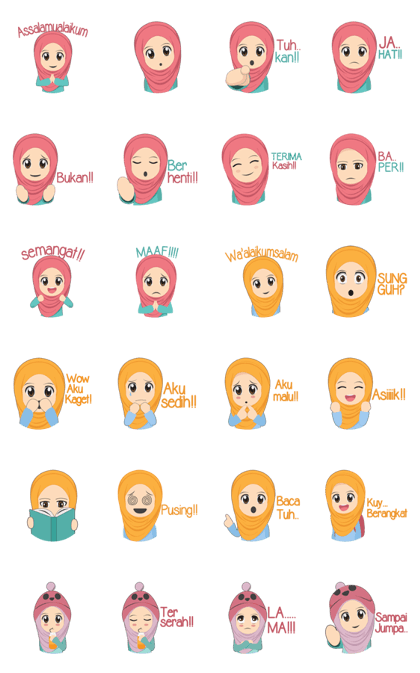 Cute sister hijab