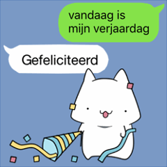 speech balloons and cat (dut/nld)