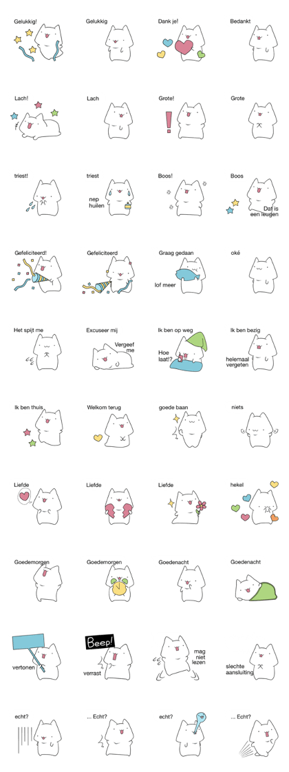speech balloons and cat (dut/nld)